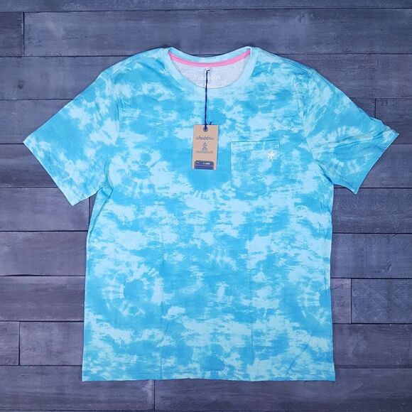 chubbies Other - CHUBBIES The Ocean Spray T-shirt Mens Size XL Blue Tie Dye Tropical